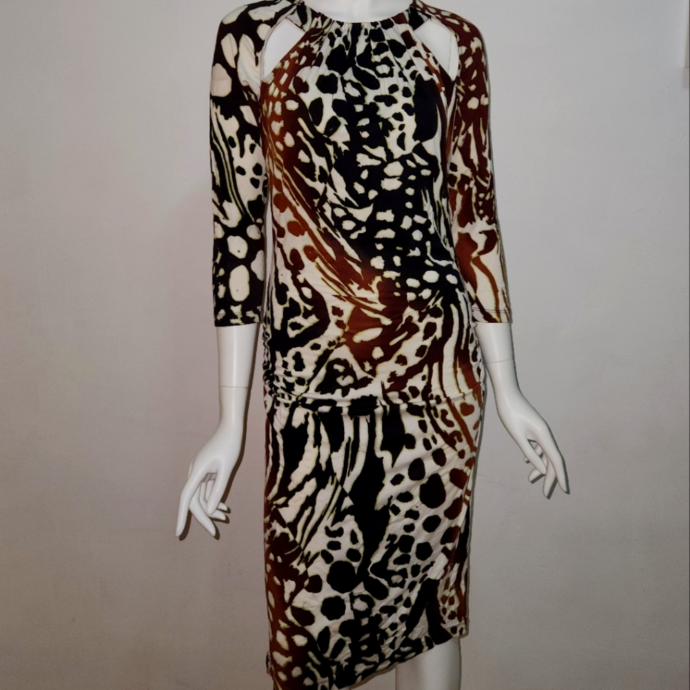 🐆 Leopard print body con dress